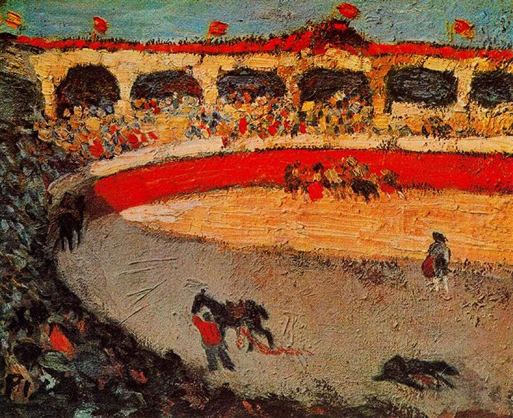 Pablo Picasso Classical Oil Paintings The La Corrida - Click Image to Close